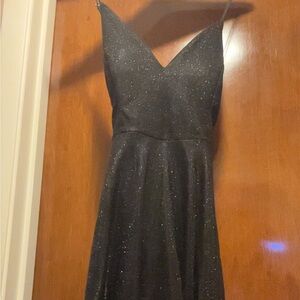 Windsor Black Glitter Mini Dress